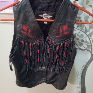 Leather vest